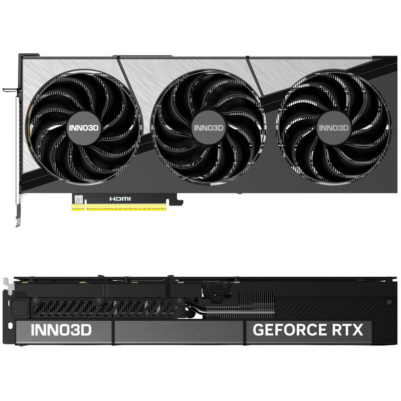 INNO3D GeForce RTX 5090 X3 OC grafikkort detalj av kjølevifte