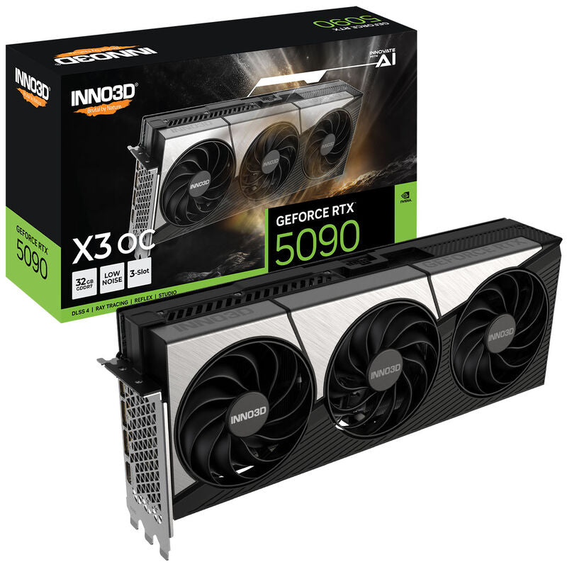 INNO3D GeForce RTX 5090 X3 OC grafikkort forfra