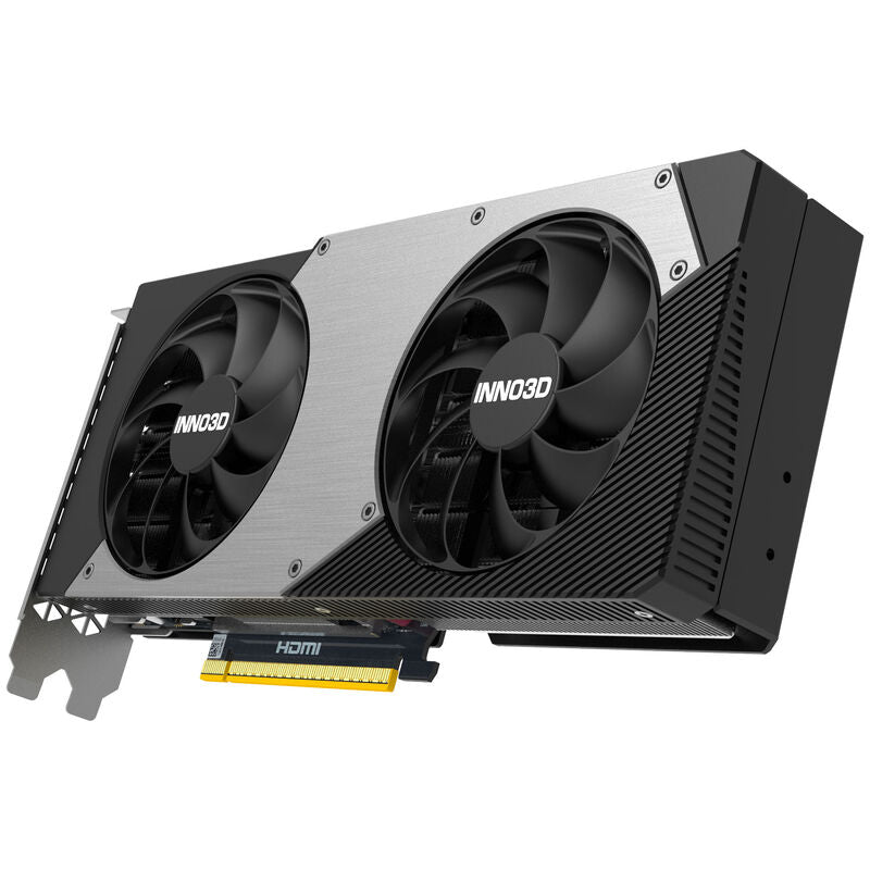 INNO3D RTX 5070 Twin X2 OC grafikkort detalj kjøleprofil