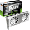 INNO3D RTX 5070 Twin X2 OC grafikkort forfra hvit