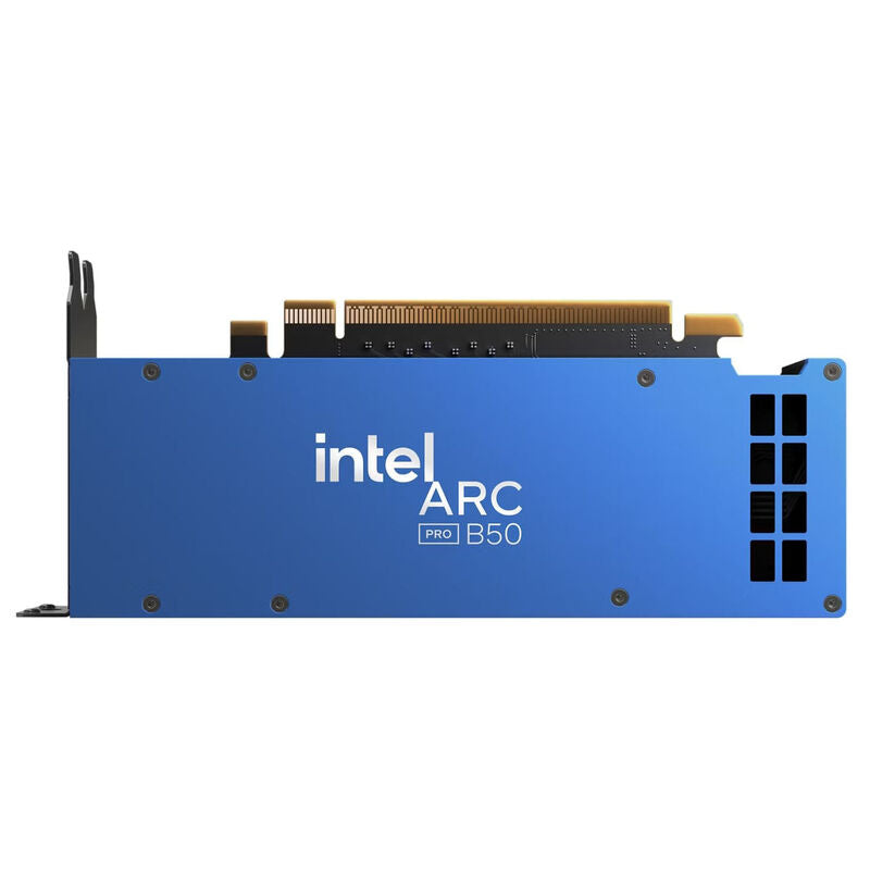 Detaljbilde av Intel Arc Pro B50 grafikkort 16 GB GDDR6 Xe2 workstation