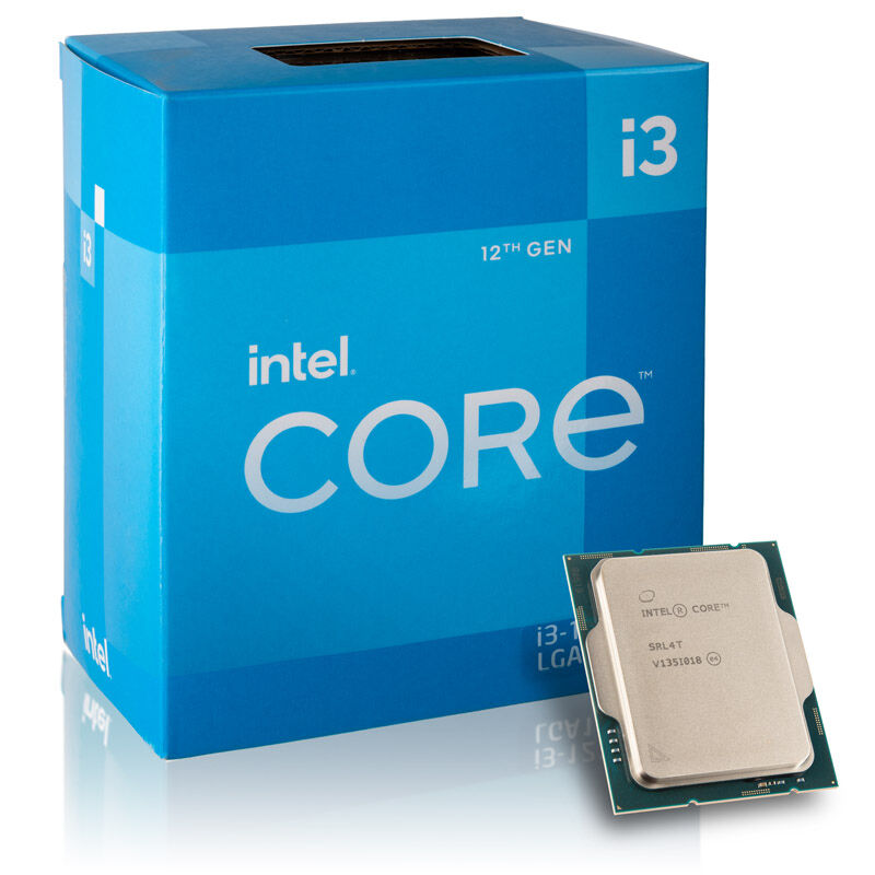 Intel Core i3-12100 prosessor forfra