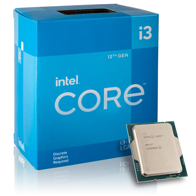 Intel Core i3-12100F prosessor forfra