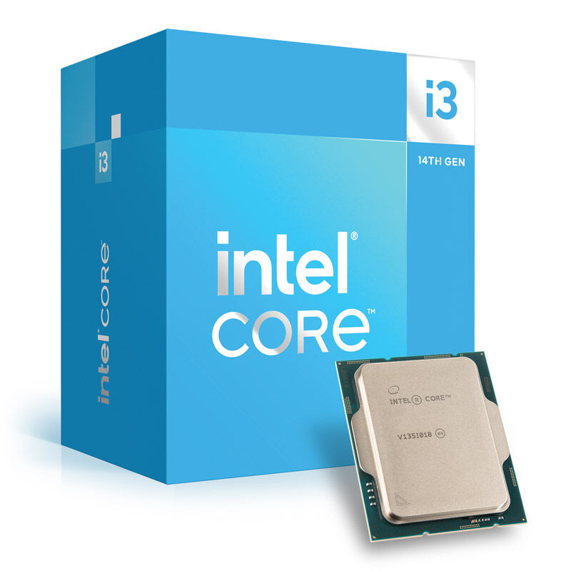 Intel Core i3-14100 prosessor forfra