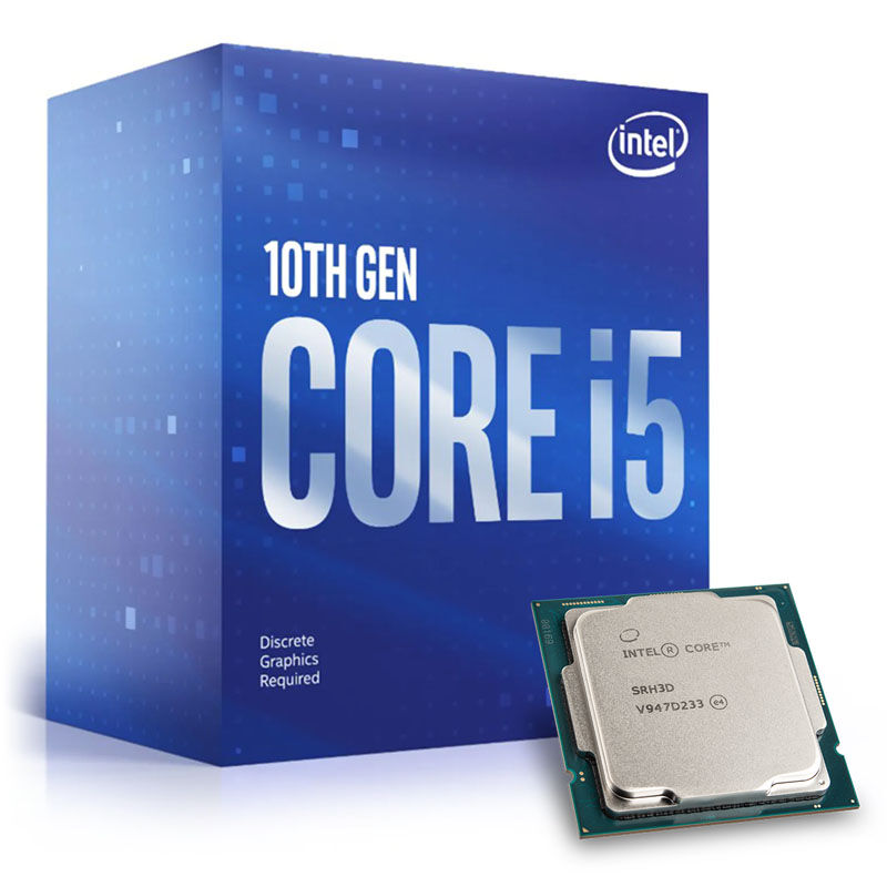 Intel Core i5-10400F prosessor forfra
