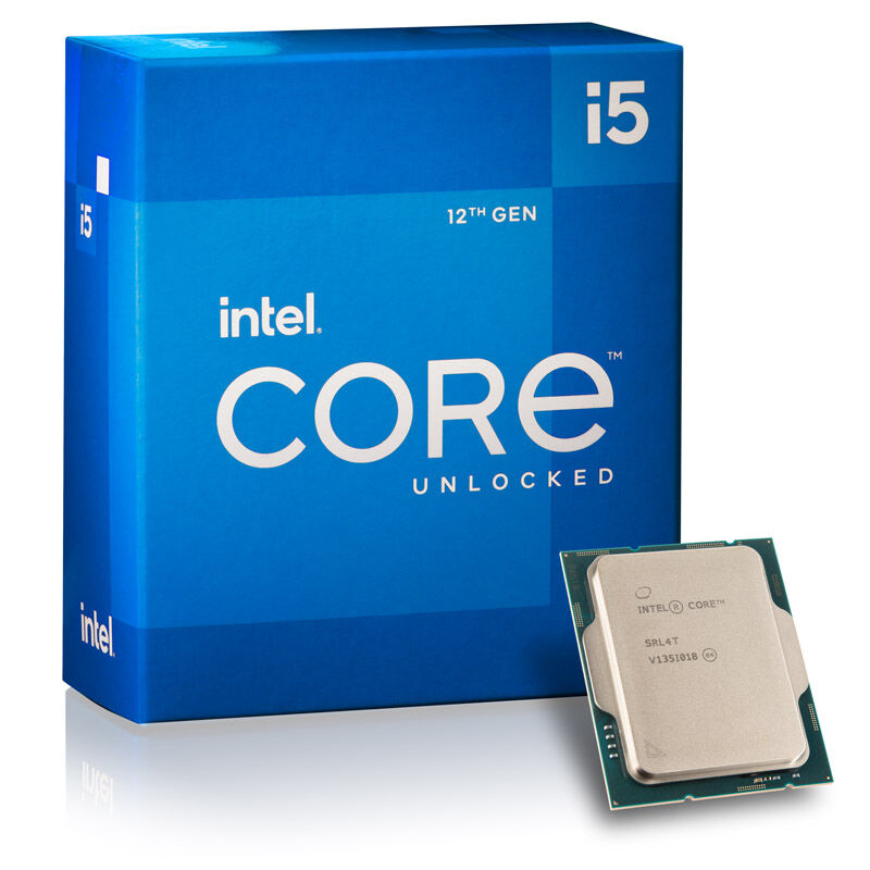 Intel Core i5-12600K prosessor forfra