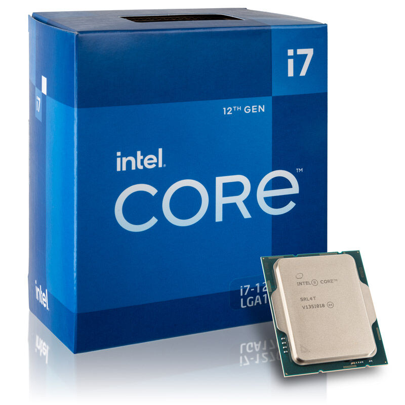 Intel Core i7-12700 prosessor forfra