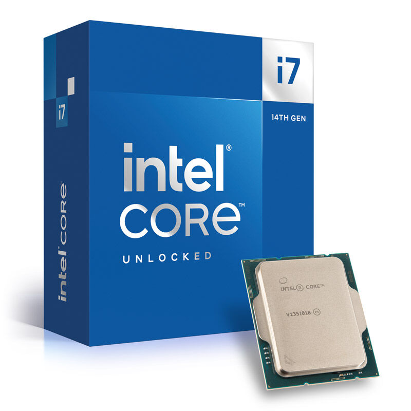 Intel Core i7-14700K prosessor forfra