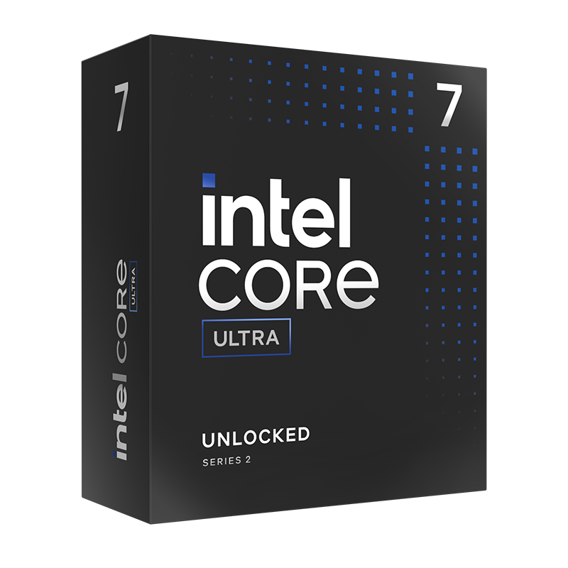 Intel Core Ultra 7 265K prosessor forfra