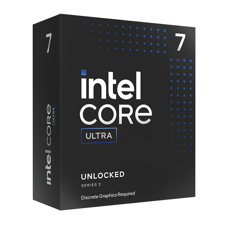 Intel Core Ultra 7 265KF prosessor forfra
