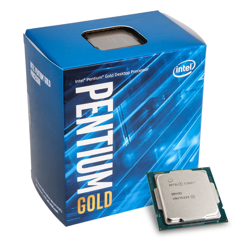 Intel Pentium Gold G6600 prosessor forfra