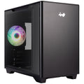 InWin A3 minitårn kabinett herdet glass mATX svart forfra