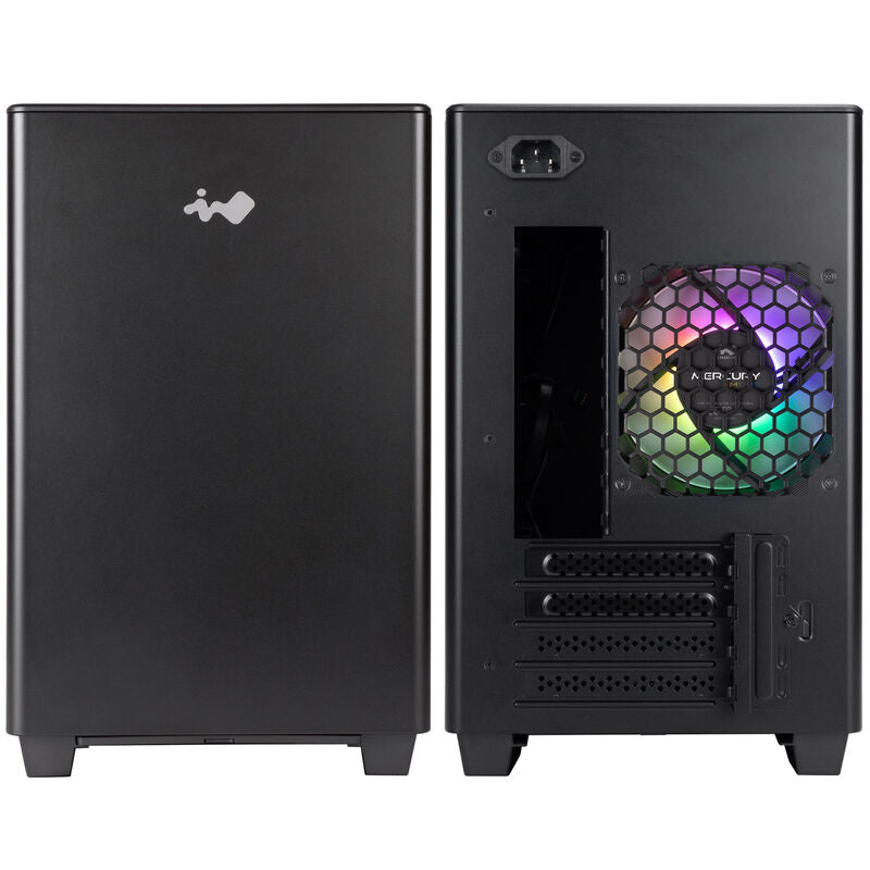 InWin A3 minitårn kabinett herdet glass mATX svart vifte og kjøleløsning