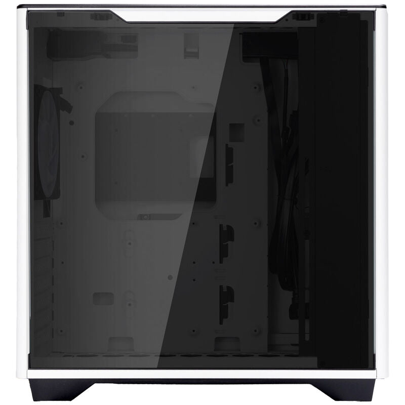 InWin A5 kabinett midtårn ATX herdet glass hvit montert