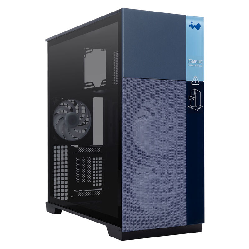 InWin F5 fulltårn kabinett svart E-ATX airflow forfra
