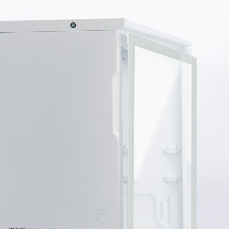 InWin F5 kabinett fulltårn E-ATX hvit åpent sidepanel