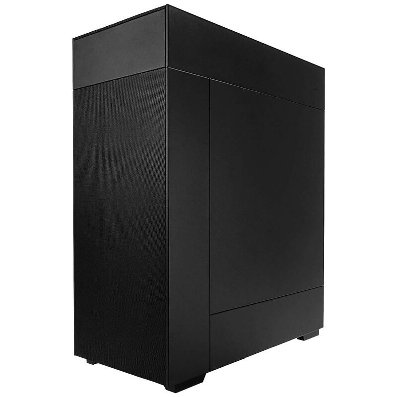 Detalj av InWin Modfree Deluxe kabinett fulltårn herdet glass E-ATX svart modulært design