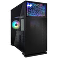 InWin N127 kabinett midtårn herdet glass svart forfra