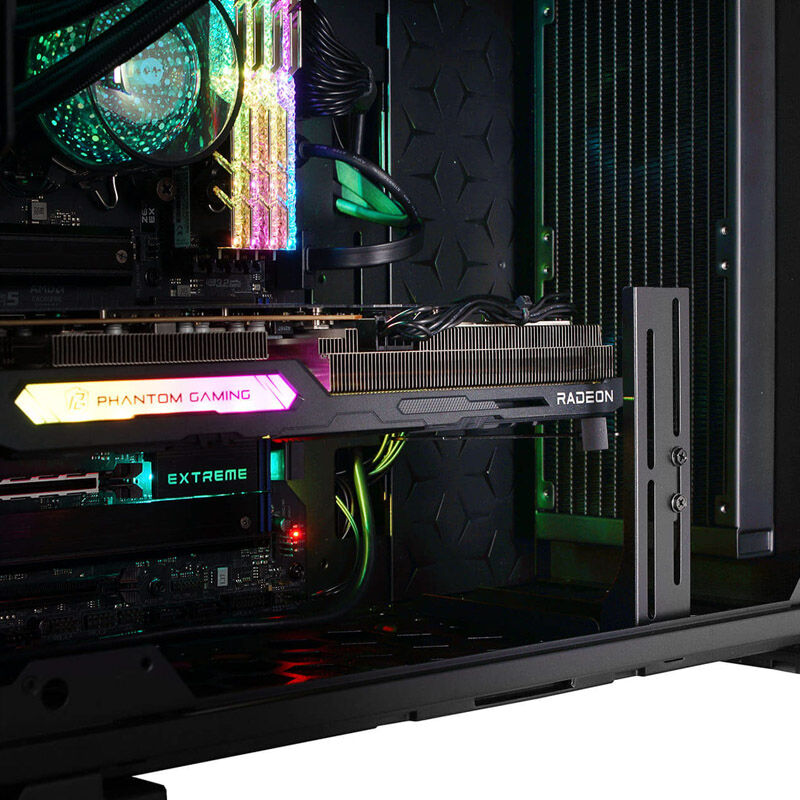 InWin N127 kabinett midtårn herdet glass svart komplett utside