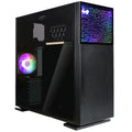 InWin N515 kabinett midtårn herdet glass svart forfra