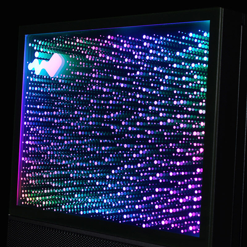 InWin N515 kabinett midtårn herdet glass svart ARGB belysning