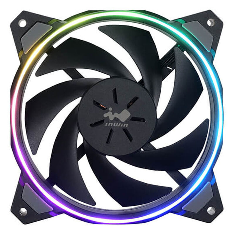 InWin Sirius Loop RGB PWM vifte 3-pakk detalj av vifteblader