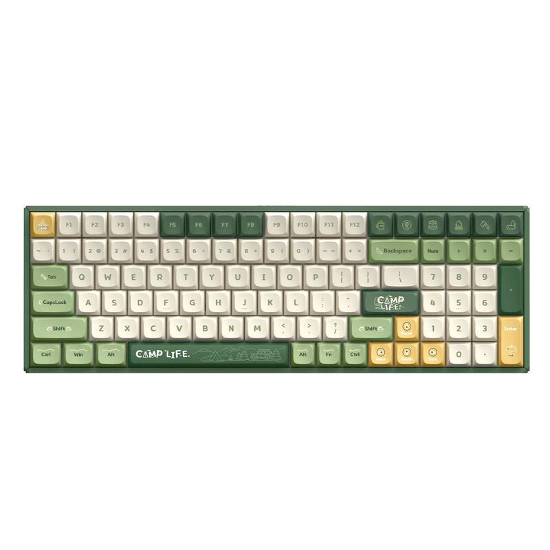 IQUNIX F97 Camping trådløs mekanisk gamingtastatur forfra