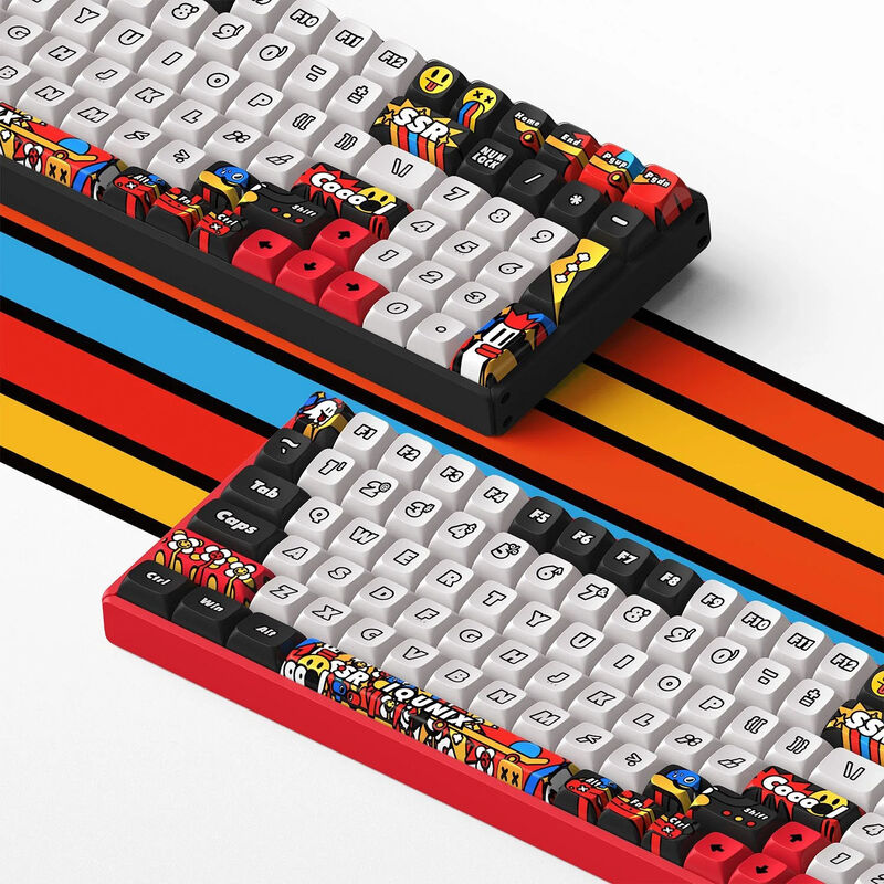 IQUNIX F97 Graffiti Blaze trådløs gamingtastatur bakside