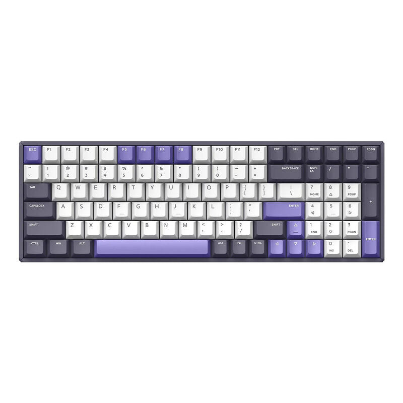 IQUNIX F97 Lavandin trådløs mekanisk gamingtastatur bakside