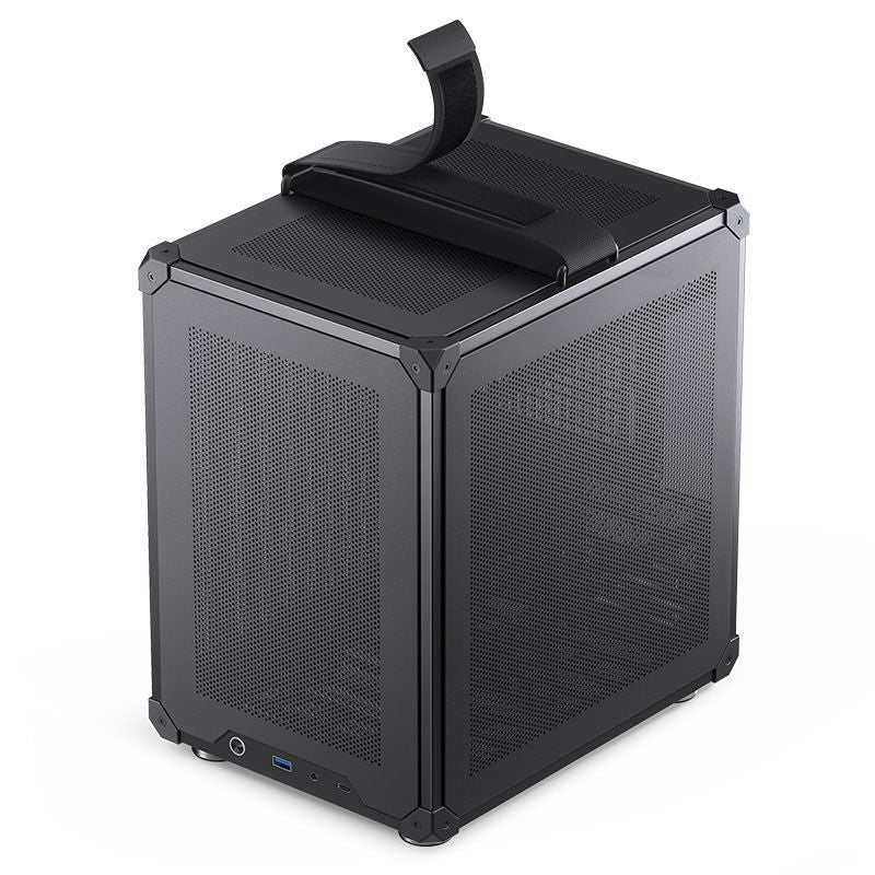 Jonsbo C6-ITX Mini-ITX kabinett minitårn svart bakside