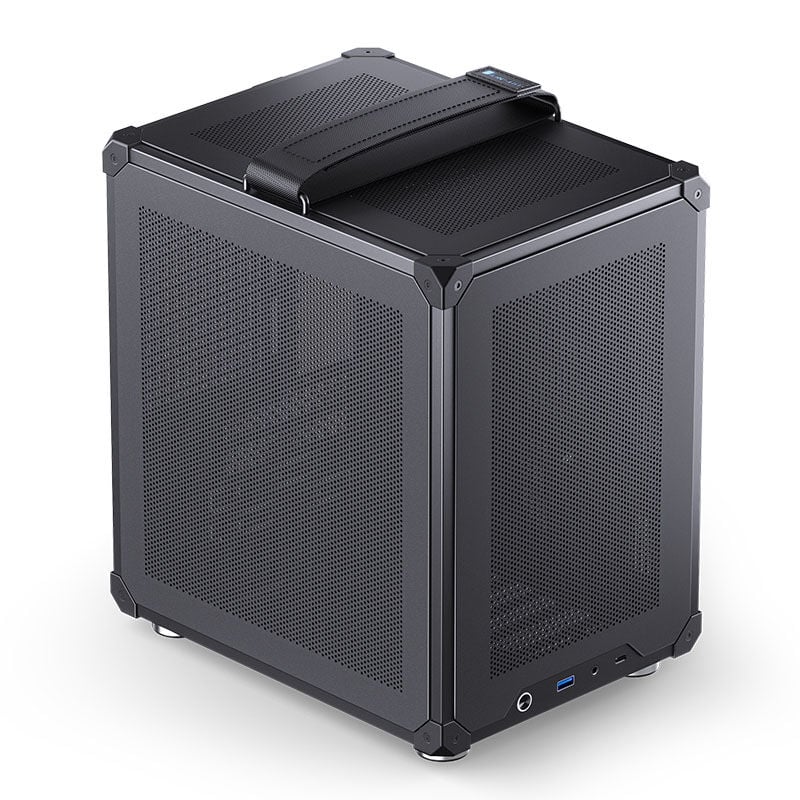 Jonsbo C6-ITX Mini-ITX kabinett minitårn svart forfra
