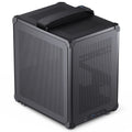 Jonsbo C6 kabinett minitårn Micro-ATX med bærehåndtak svart forfra