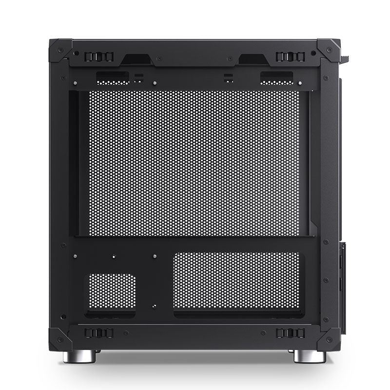 Jonsbo C6 kabinett minitårn Micro-ATX mesh svart montert med hardware