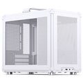 Jonsbo C6 MAX kabinett Micro-ATX herdet glass svart forfra