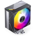 Jonsbo CA40 CPU-kjøler 120 mm PWM RGB svart forfra