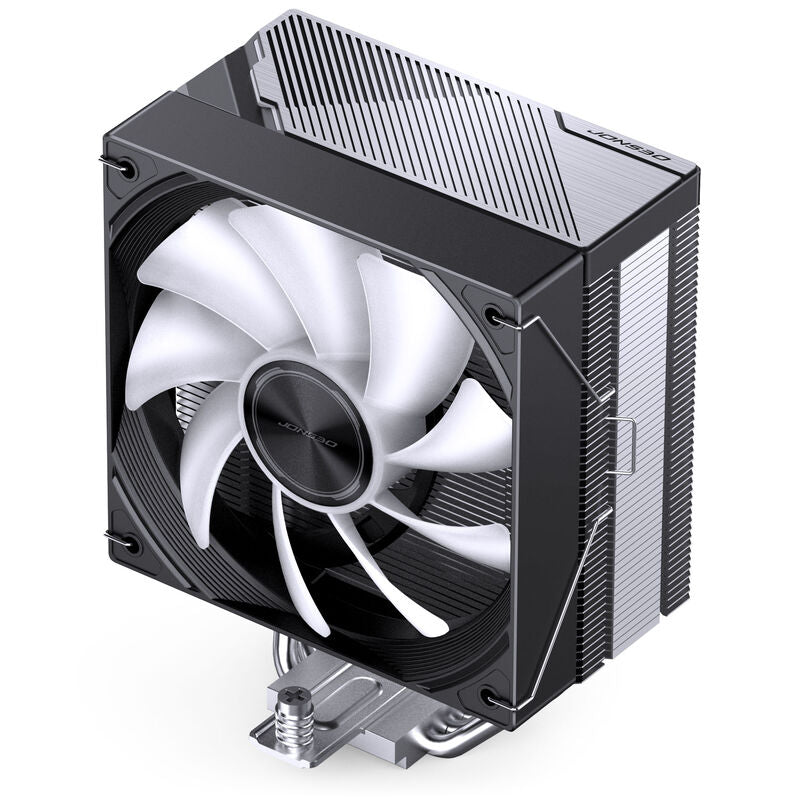 Nærbilde av RGB-belysning på Jonsbo CA40 CPU-kjøler 120 mm PWM RGB svart