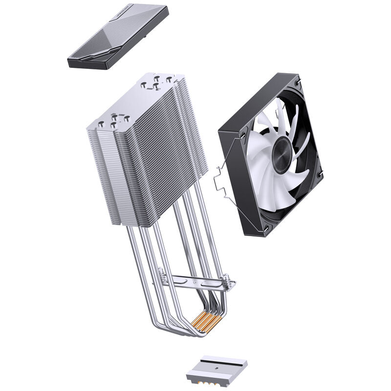 Jonsbo CA40 CPU-kjøler 120 mm PWM RGB svart underside