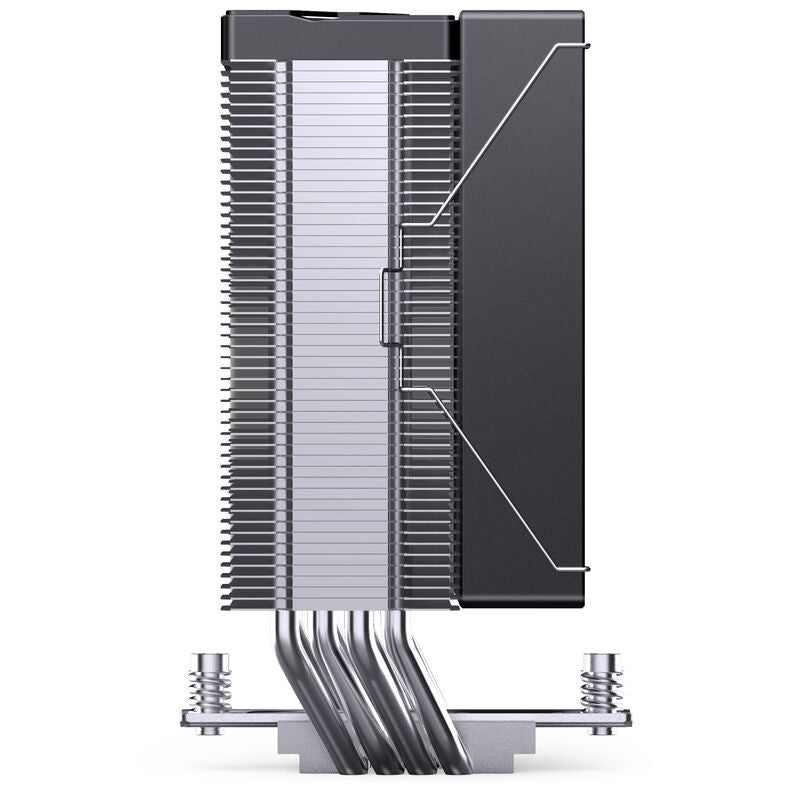 Oversikt over vifte og heatpipes på Jonsbo CA40 CPU-kjøler 120 mm PWM RGB svart