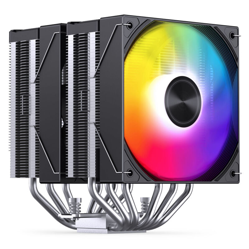 Jonsbo CA80 CPU-kjøler dobbelttårn 2x 120 mm PWM RGB svart bakside