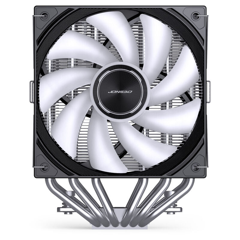RGB-belysning på Jonsbo CA80 CPU-kjøler dobbelttårn 2x 120 mm PWM RGB svart