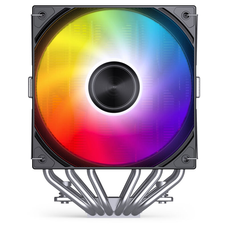 Sideprofil av Jonsbo CA80 CPU-kjøler dobbelttårn 2x 120 mm PWM RGB svart