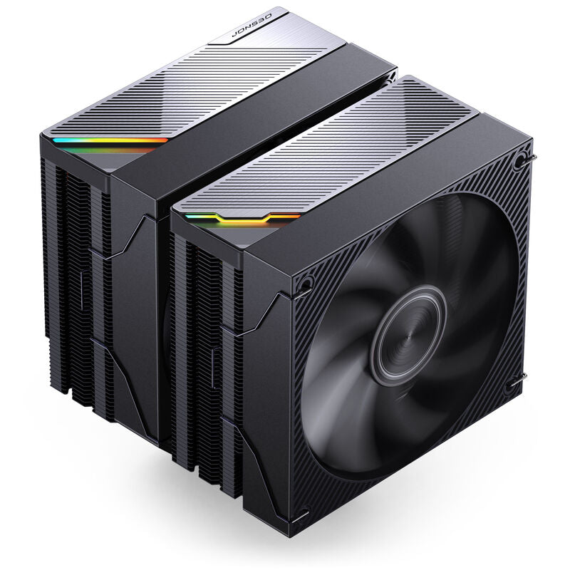 Jonsbo CA90 CPU-kjøler dobbelttårn 130/120 mm PWM ARGB svart forfra