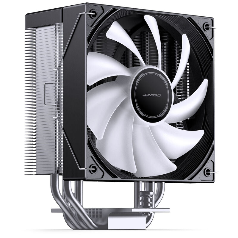 Jonsbo CB40 CPU-kjøler 120 mm PWM ARGB svart detalj av heatpipes