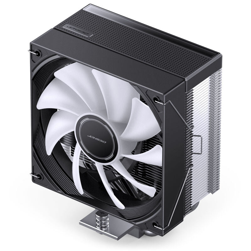 Jonsbo CB40 CPU-kjøler 120 mm PWM ARGB svart nærbilde av vifte