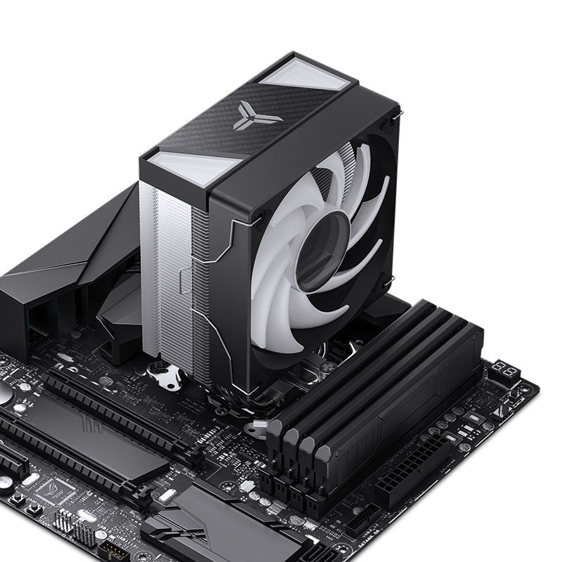 Jonsbo CR-1000 V2 PRO ARGB CPU-kjøler 120 mm svart med kabler