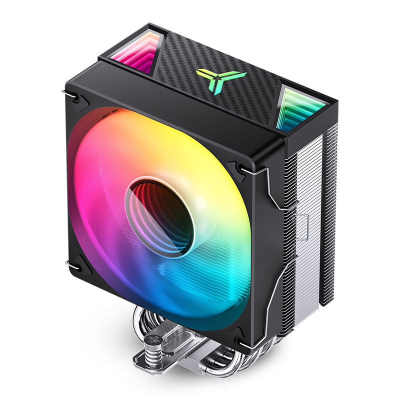 Montert Jonsbo CR-1000 V2 PRO ARGB CPU-kjøler 120 mm svart i PC