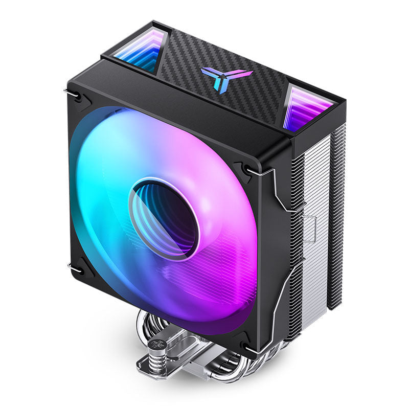 Jonsbo CR-1000 V2 PRO RGB CPU-kjøler 120 mm hvit montert i PC