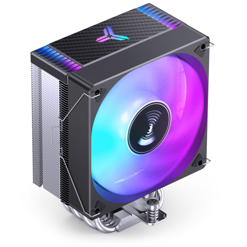 Jonsbo CR-1000MAX CPU-kjøler 120 mm RGB 220 W TDP svart forfra