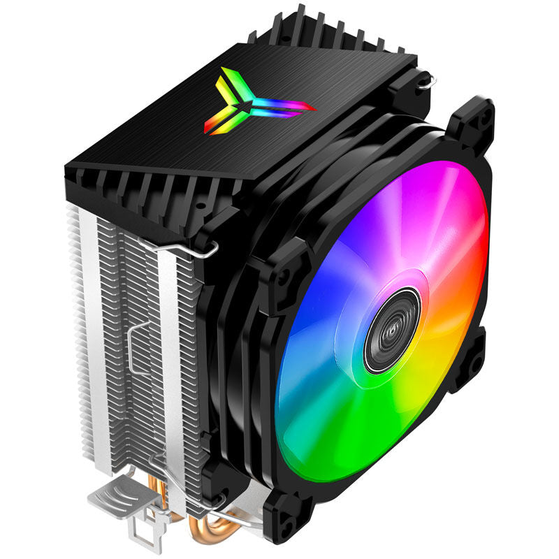 Jonsbo CR-1200 CPU-kjøler RGB 92 mm svart detalj av vifte