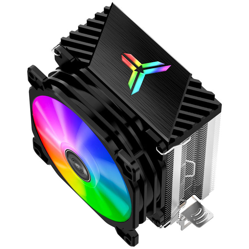 Jonsbo CR-1200 CPU-kjøler RGB 92 mm svart montert i PC